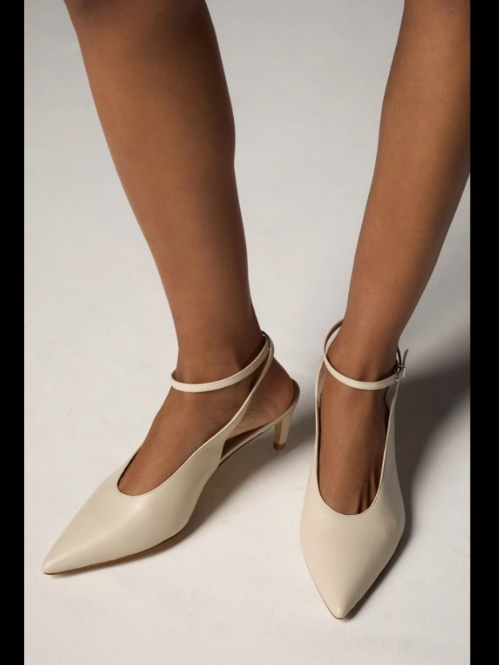 By Anthropologie Ankle-Wrap Kitten Heels